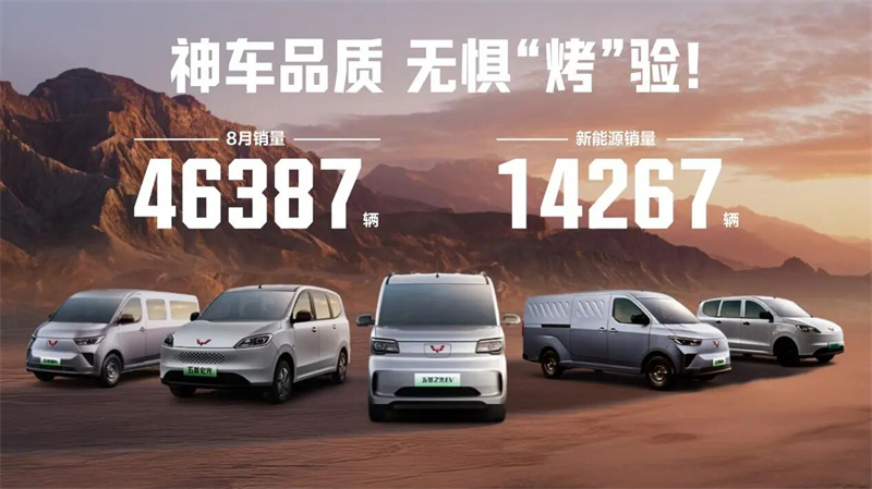 വേനൽക്കാല ഫലങ്ങൾ! വാലിംഗ് റെഡ് ലേബൽ ഓഗസ്റ്റിൽ 46,387 യൂണിറ്റുകൾ വിറ്റു, പുതിയ energy ർജ്ജ വാഹനങ്ങളുടെ എണ്ണം 31%.